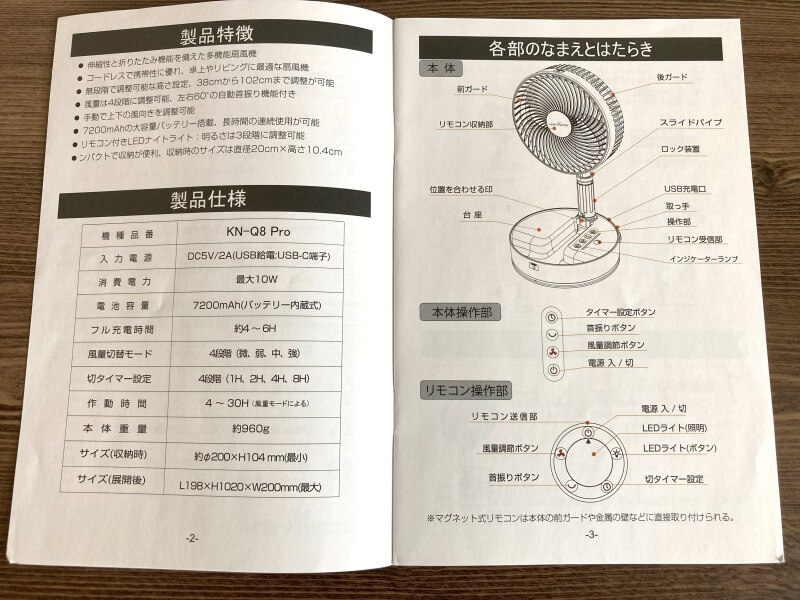 kn-q8proの取扱説明書