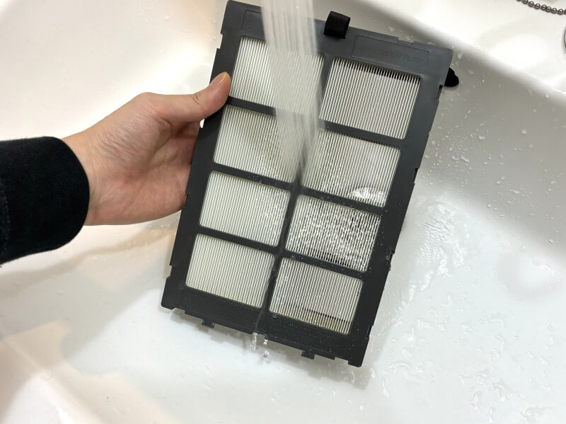 フィルターの手洗い