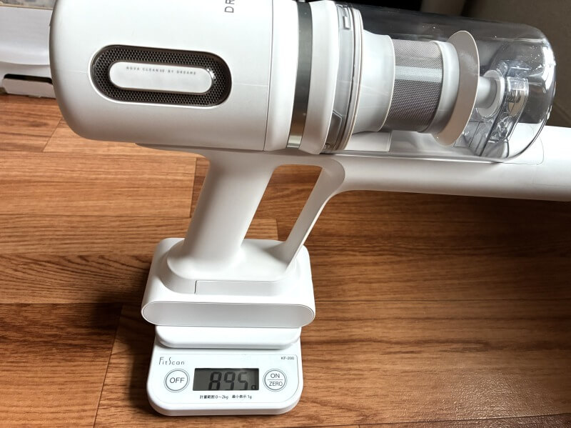 DREAME X1 airの実測重量
