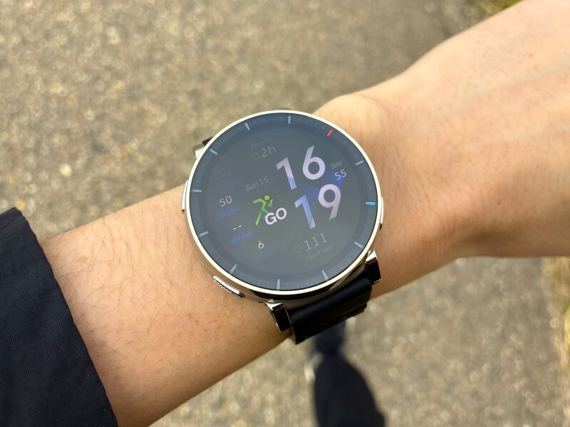 Amazfit Active 3 Premium装着時