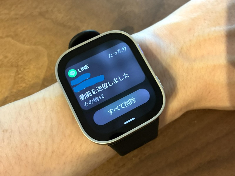 amazfit bip max LINE通知