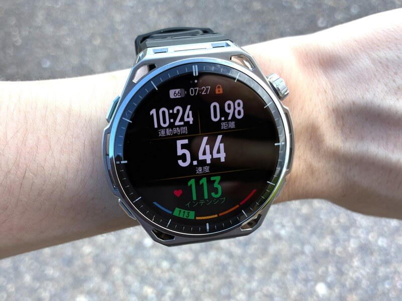 Amazfit Balance3の屋外での視認性