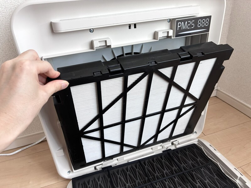 Apolnus One Xのフィルター着脱