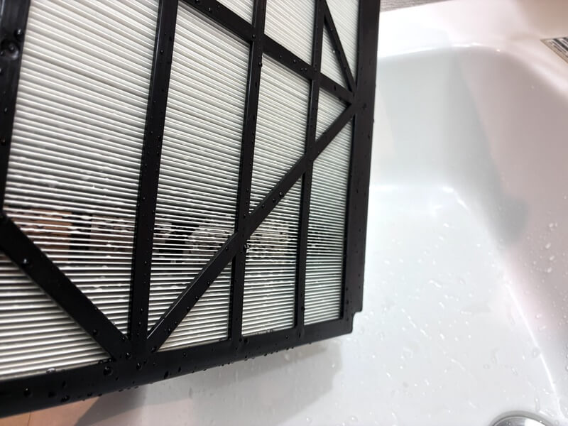 Apolnus One Xのフィルター洗い後の水垂れ