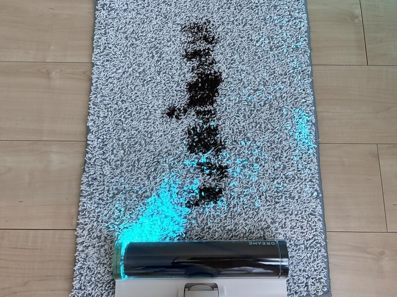 Dreame s1 Lite カーペットでテスト