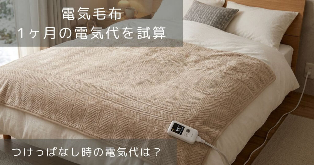 電気毛布の電気代とは