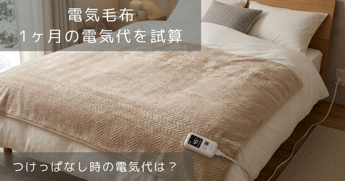 電気毛布の電気代とは